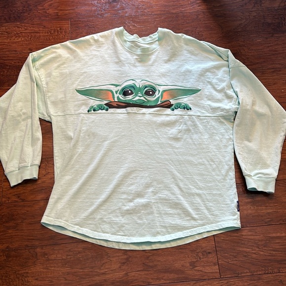 Disney Other - Disney Mandalorian Star Wars Spirit Jersey Baby Yoda Grogu Oversized size M